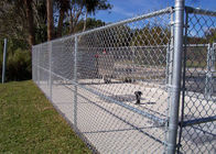 9 Messgerät-Kettenglied-Zaun-Gewebe galvanisierter Stahl für Garten-Grenzmauer