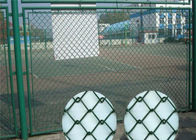 50x50mm Basketball-Boden-Sport-PVC Diamond Mesh Fencing