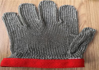 Fünf Finger-Edelstahl geschnittene beständige Handschuhe, Metallfleisch-Ausschnitt-Handschuhe