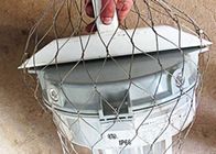 Kabel des Edelstahl-7*19 lassen das Verhindern des Netzes für Flutlicht-Leuchtstofflampe fallen
