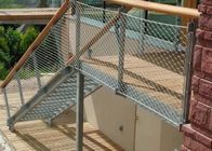 Antifallen für Mall gesponnenes Seil-Mesh Stair Railing Infill Ferrule-Kabel-Netz