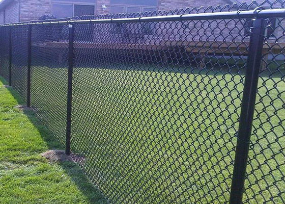 Galvanisiertes 9 Messgerät Diamond Chain Link Fencing 50*50mm mit Stacheldraht