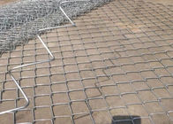 Heiß eingetauchter galvanisierter Diamant-Drahtgeflecht-PVC-Kettenglied-Zaun für Küste