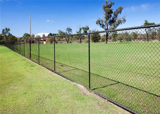 2&quot; X2“ Diamond Mesh PVC-Kettenglied-Zaun-Fabric For Playground-Fußballplatz-Sport