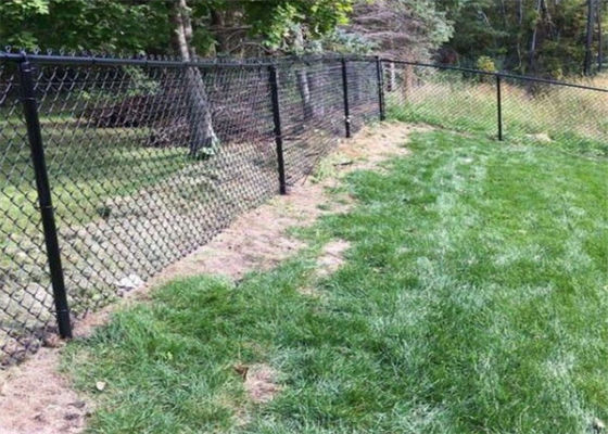 2&quot; X2“ Diamond Mesh PVC-Kettenglied-Zaun-Fabric For Playground-Fußballplatz-Sport