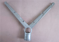 Kettenglied-Zaun-Rasiermesser-Stacheldraht-Erweiterungs-Arm-V-Form Stand leicht zusammengebaut