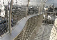 Dekorativer Drahtseil-Maschen-Zaun, Mode im Freien 2,0 Millimeter X neigen Draht-Netz-Masche