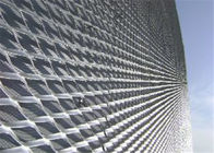 Erweiterte dekorative Aluminiummaschen-bunte gesponnene Filetarbeit für äußeren Wandbehang