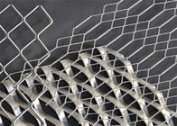 Heiße eingetauchte galvanisierte Blatt-gotische Masche des Streckmetall-4 x 8 3,0 Millimeter Stärke-