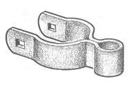 Galvanisierter Kettenglied-Zaun zerteilt Stahlrahmen-Scharnier für Rohr Soem-Farbe