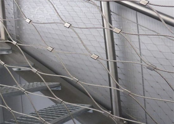 2.0MM Treppenhaus-Einfüllen-Balustraden-Sicherheits-Geflecht außen/dekorative Kabel-Innenmasche