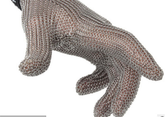 Schneiden Sie Beweis-Stoß-beständigen Edelstahl-Maschen-Handhandschuh für die Fleischverarbeitung